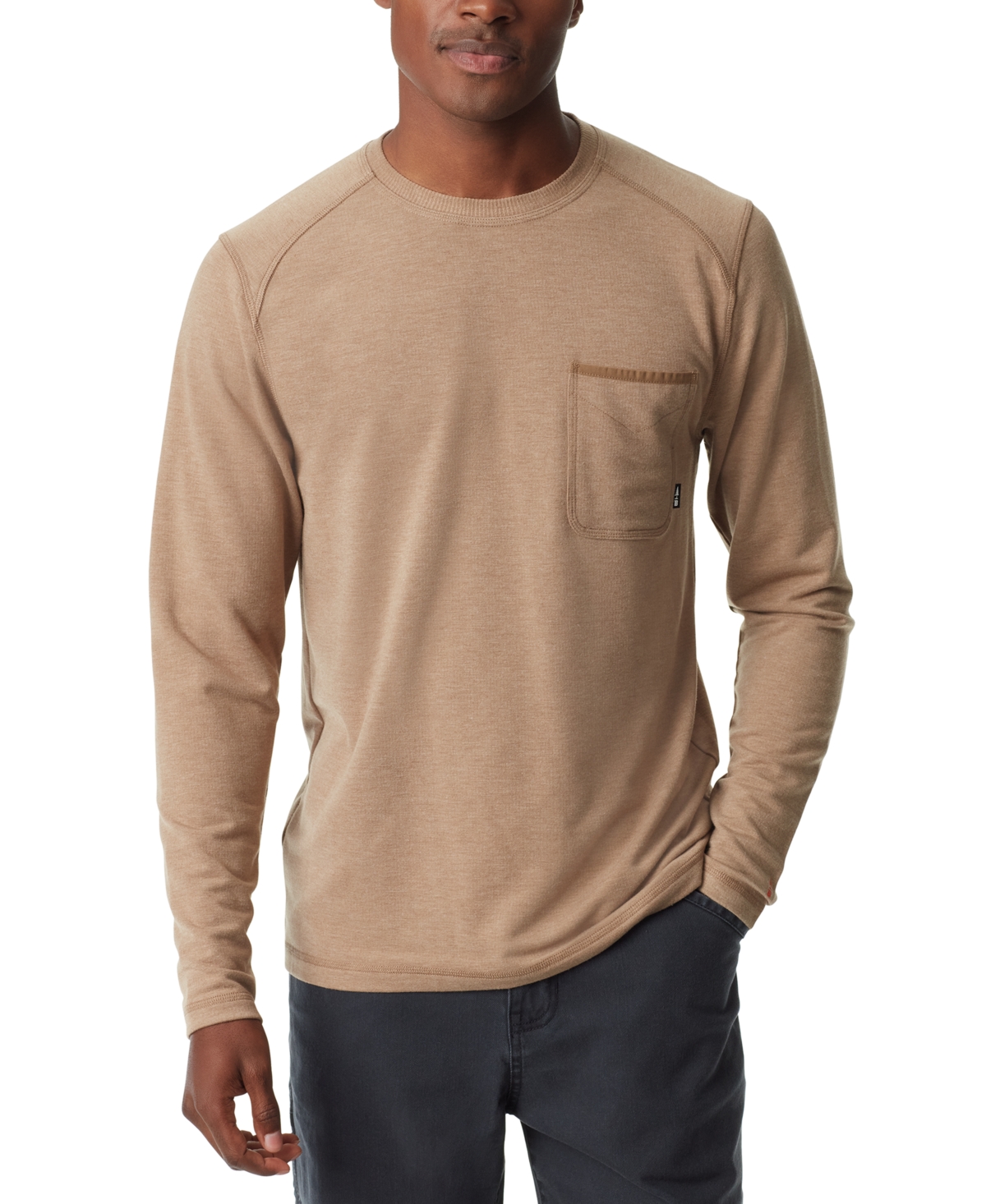 Men's Long-Sleeve Ribbed T-Shirt - Ermine