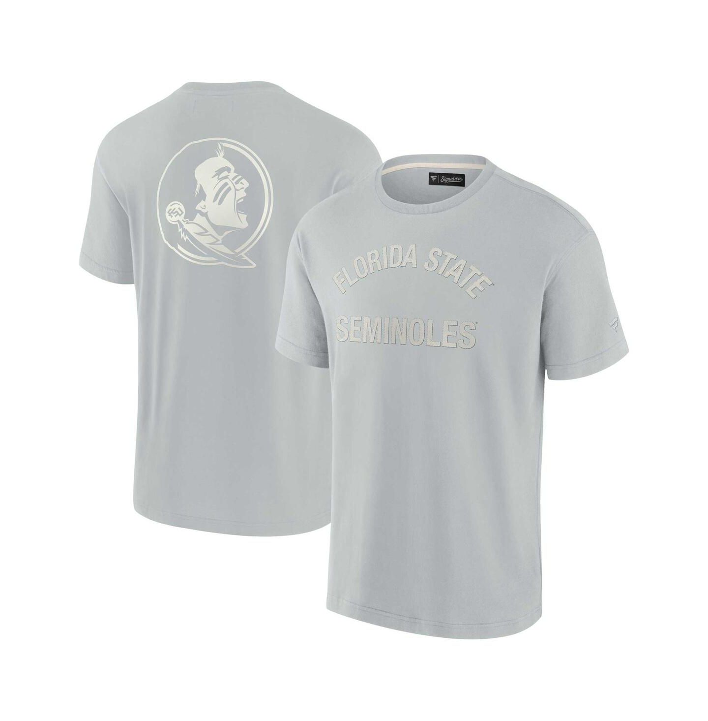 Футболка Fanatics Signature Gray Florida State Seminoles Super Soft Short Sleeve — фото 1