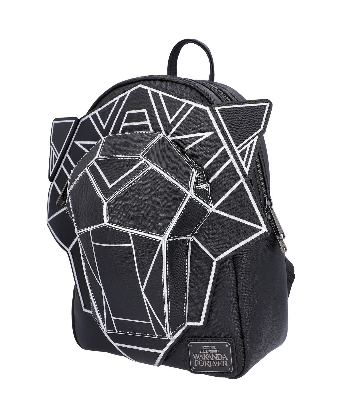 Men's and Women's Loungefly Black Panther Wakanda Forever Figural Mini Backpack - Black