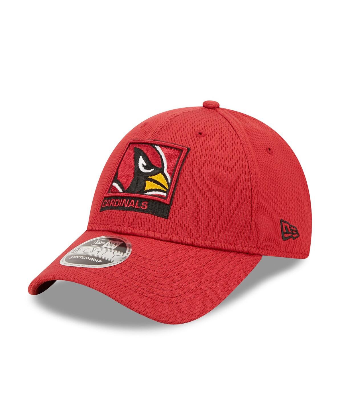 New Era Men's  Cardinal Arizona Cardinals Framed Af 9forty Snapback Hat