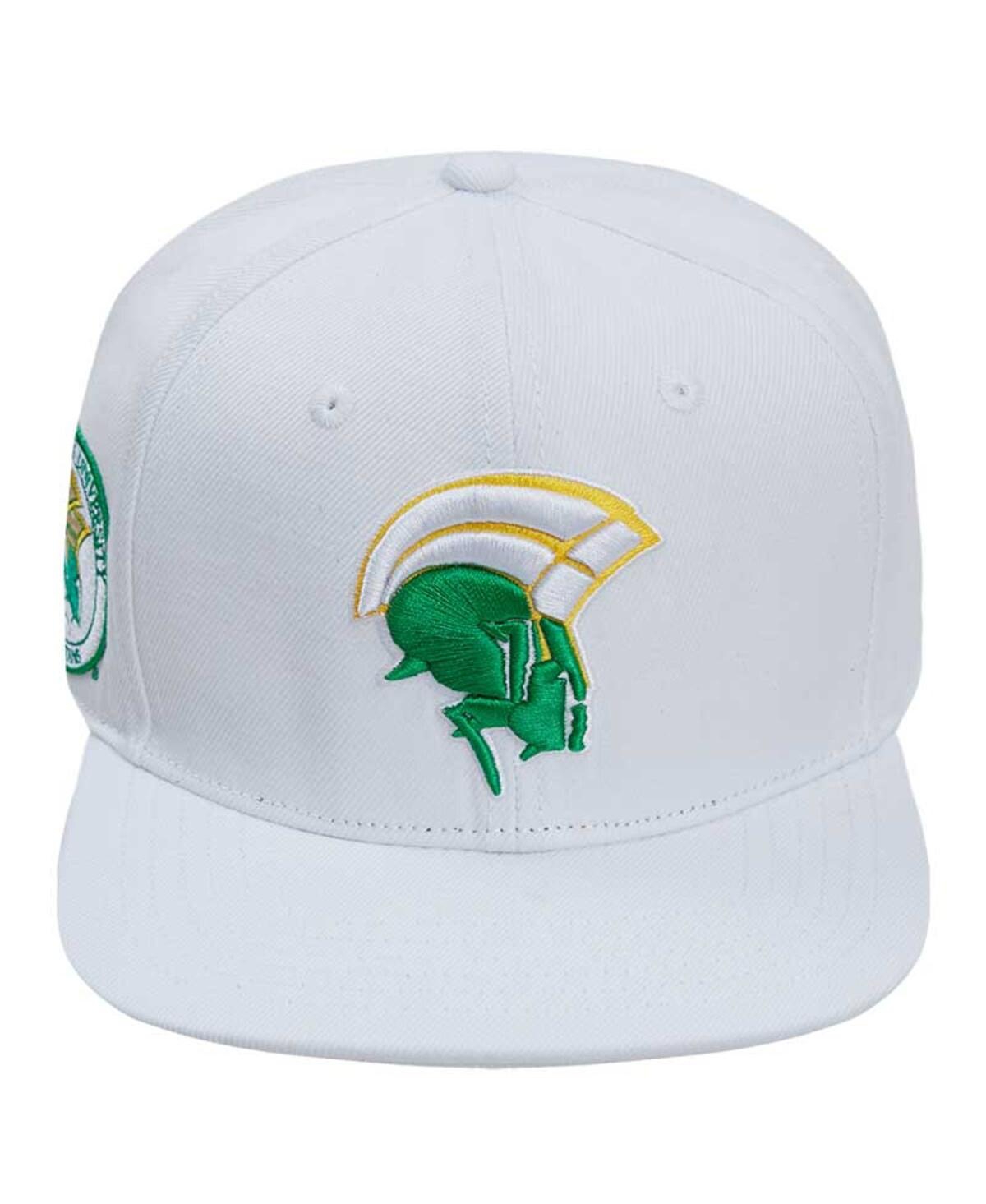 Shop Pro Standard Men's  White Norfolk State Spartans Mascot Evergreen Wool Snapback Hat