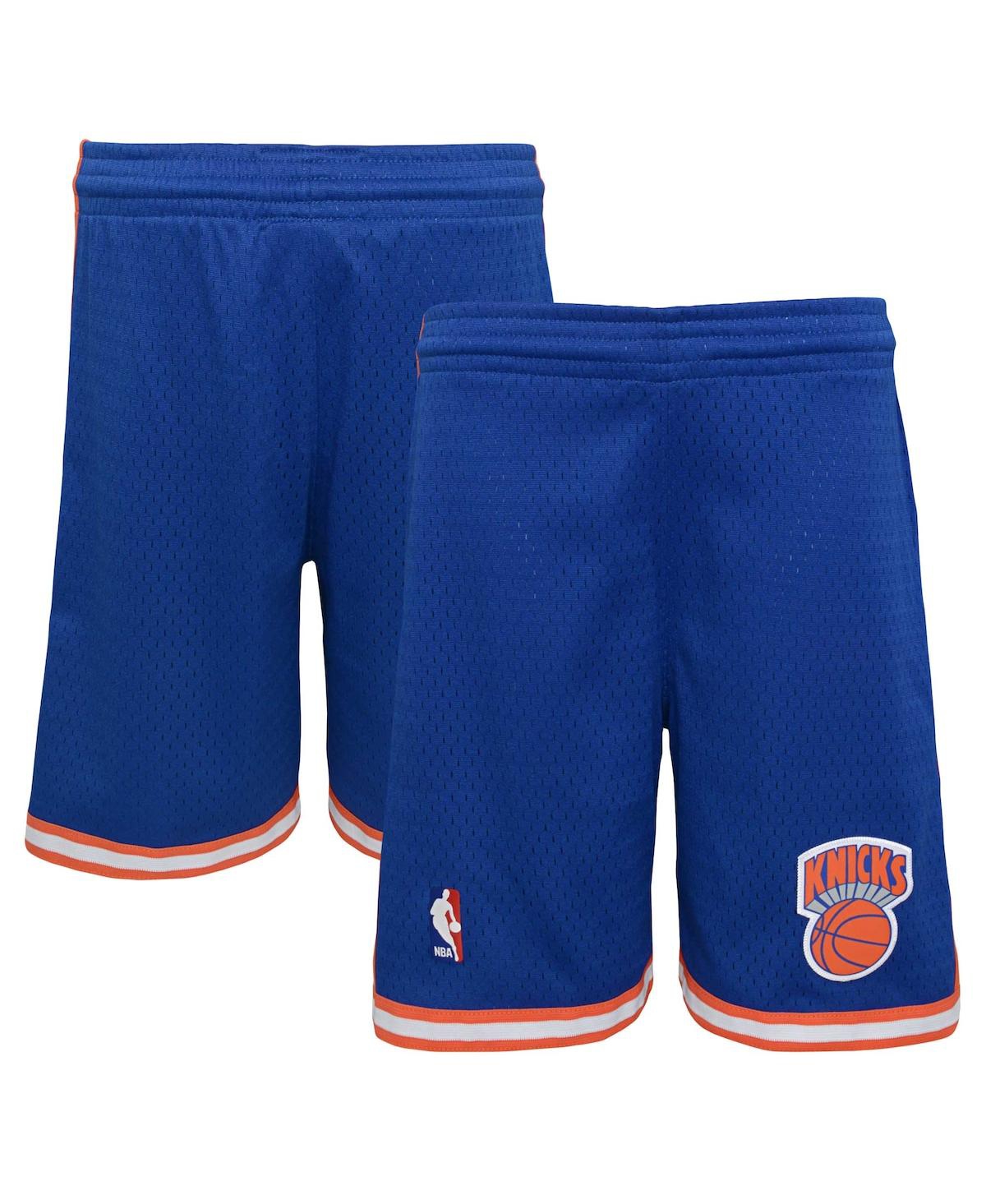 Mitchell & Ness Big Boys  Royal New York Knicks Hardwood Classics Swingman Shorts In Royal