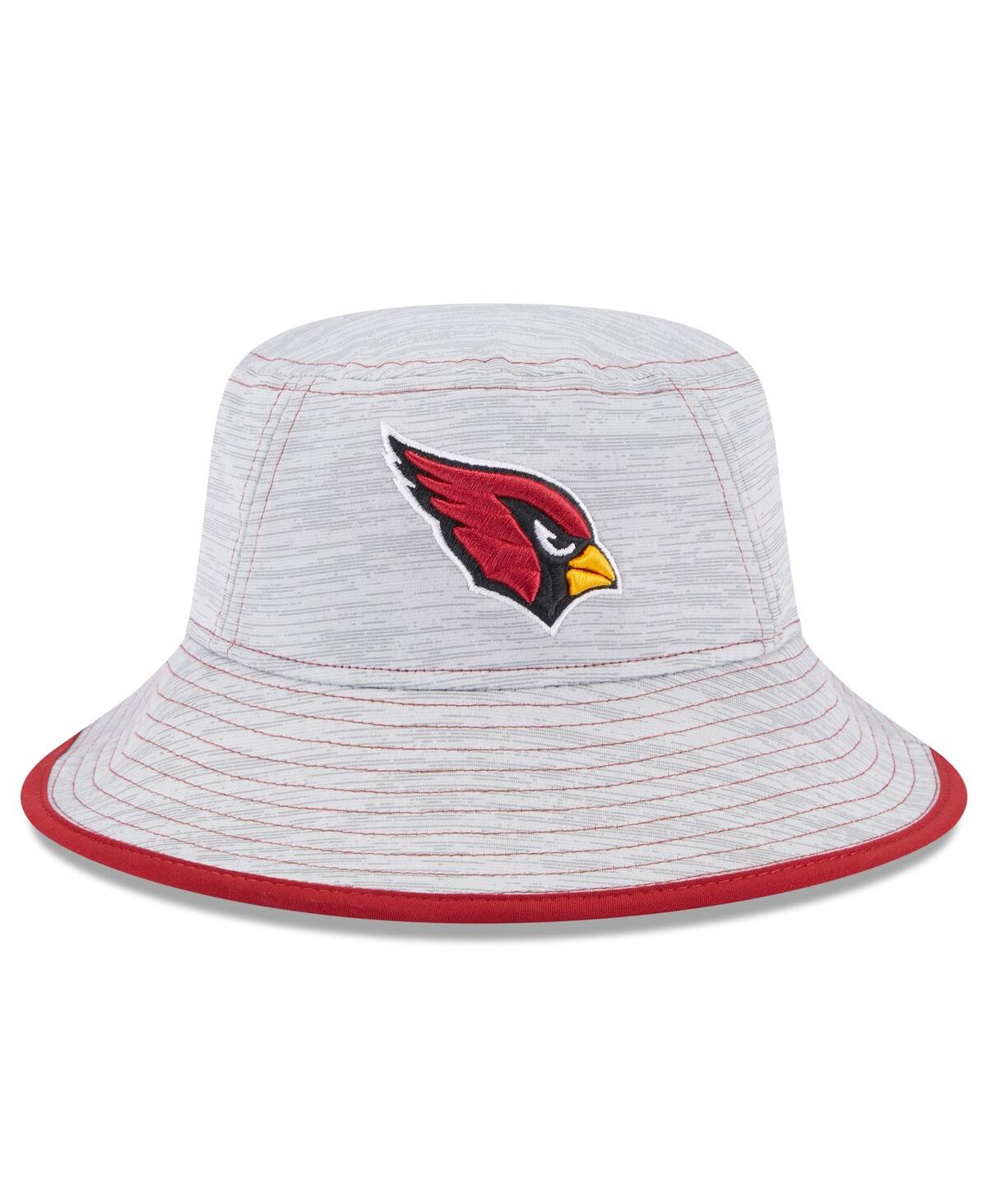 Shop New Era Men's  Gray Arizona Cardinals Game Bucket Hat