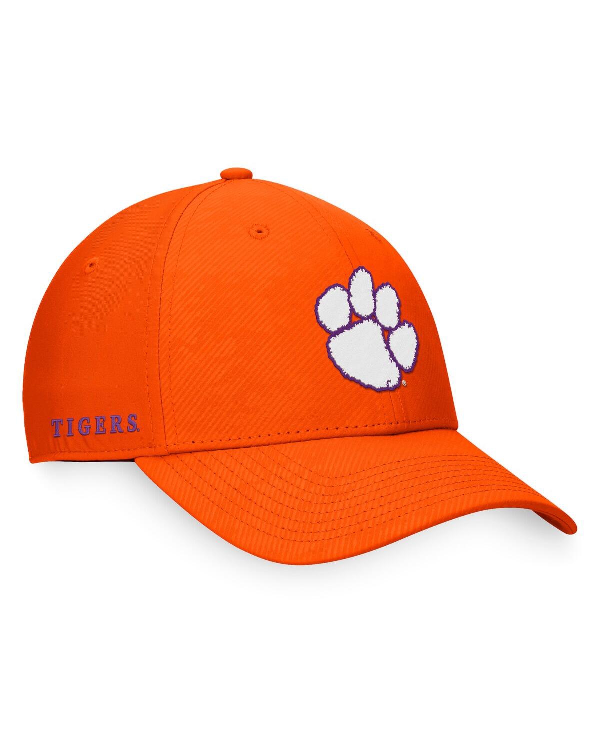 Shop Top Of The World Men's  Orange Clemson Tigers Deluxe Flex Hat
