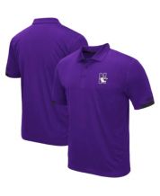 Men Golf Shirt Large Clique Purple ECU Pirates Nation SS Polo