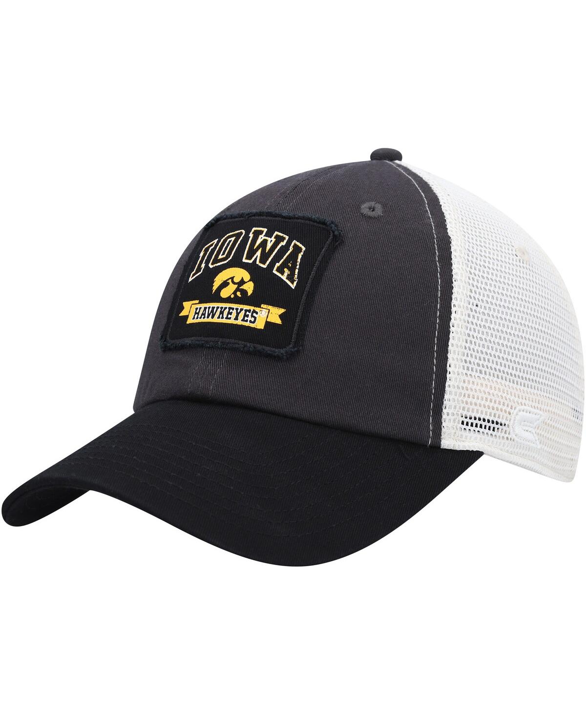 Men's Colosseum Charcoal Iowa Hawkeyes Objection Snapback Hat - Charcoal