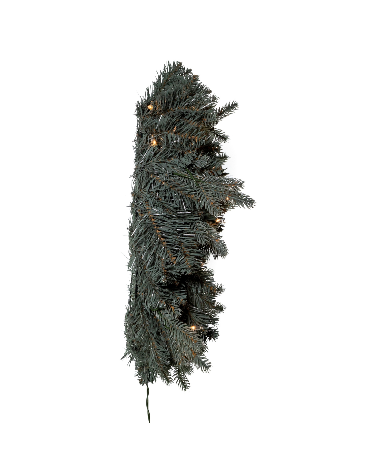 Shop Kurt Adler 24" Pre-lit Clear Incandescent Spruce Wreath In Green
