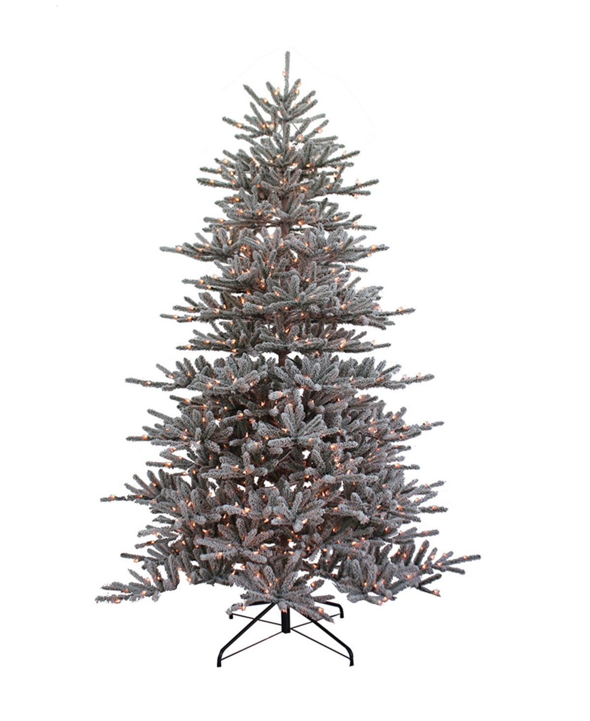 Kurt Adler Pre-Lit Flocked Vail Pine Tree