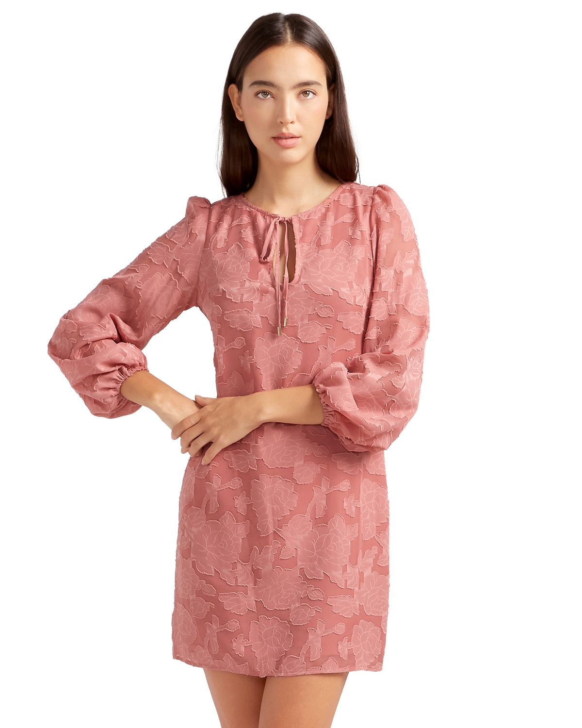 Women's Kiss the Stars Dress - Dusty rose