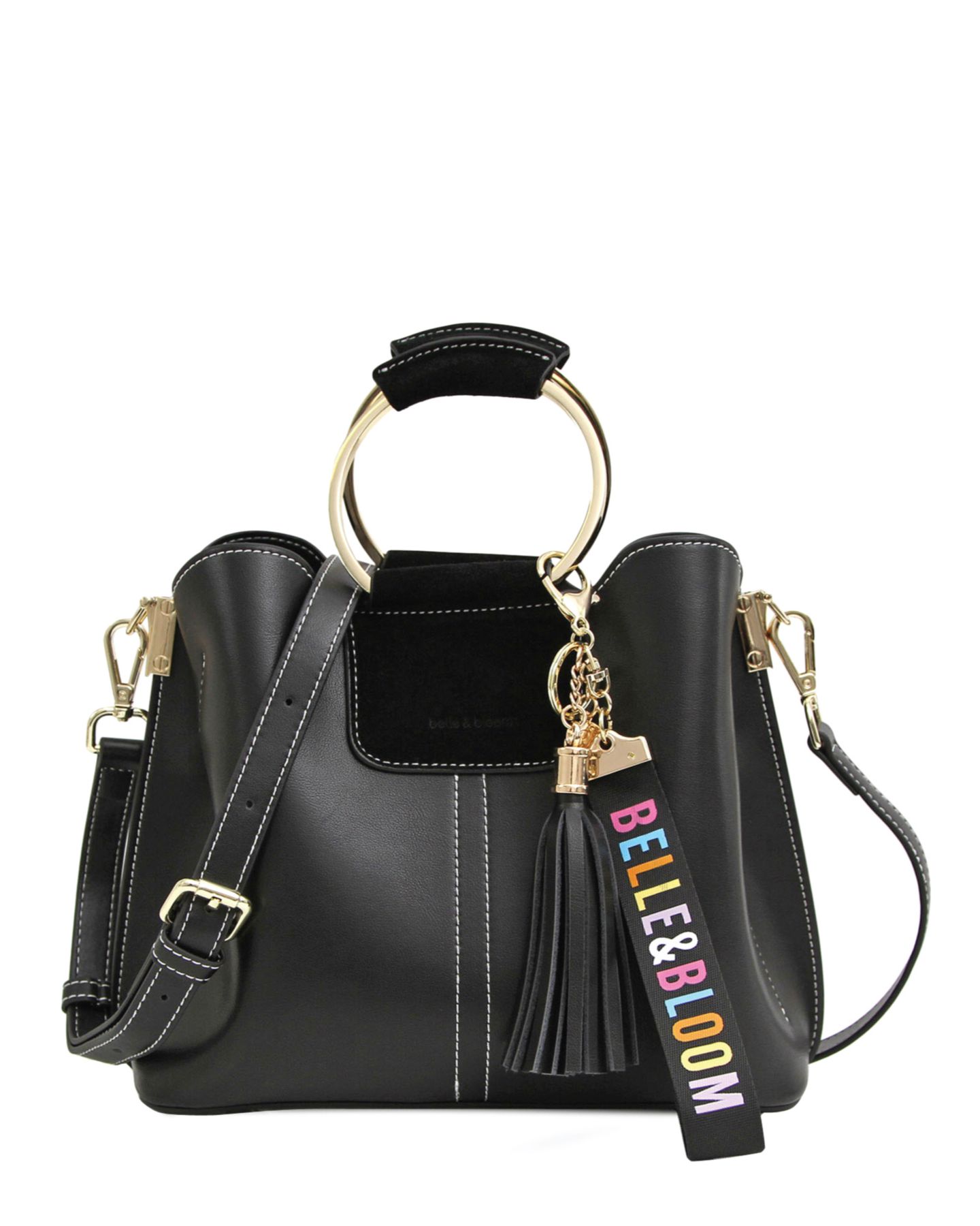Женская сумка Belle & Bloom Twilight Leather Cross Body, цвет: Чёрный — фото 1