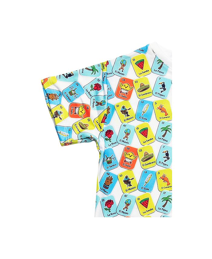 Mixed Up Clothing Big Girls All Over Printed Crop Top and Leggings