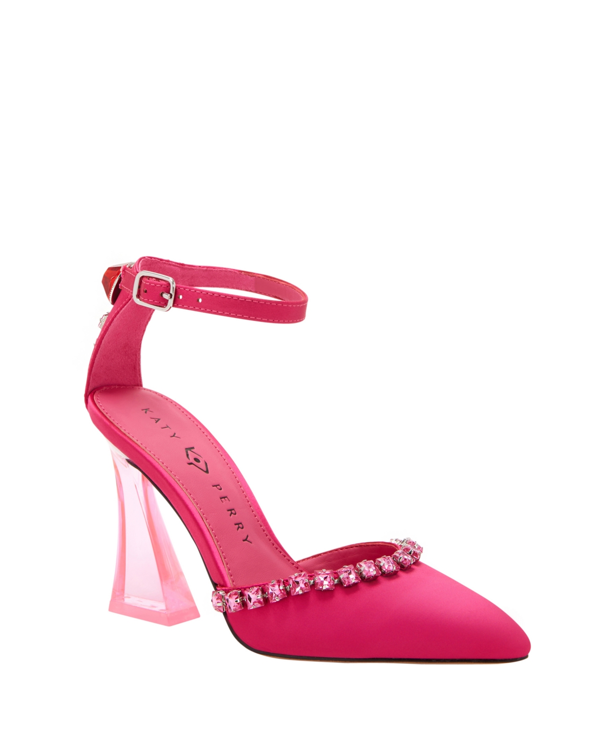 Shop Katy Perry Women's The Lookerr Closed Toe Lucite Heel Pumps In Luminous Pink