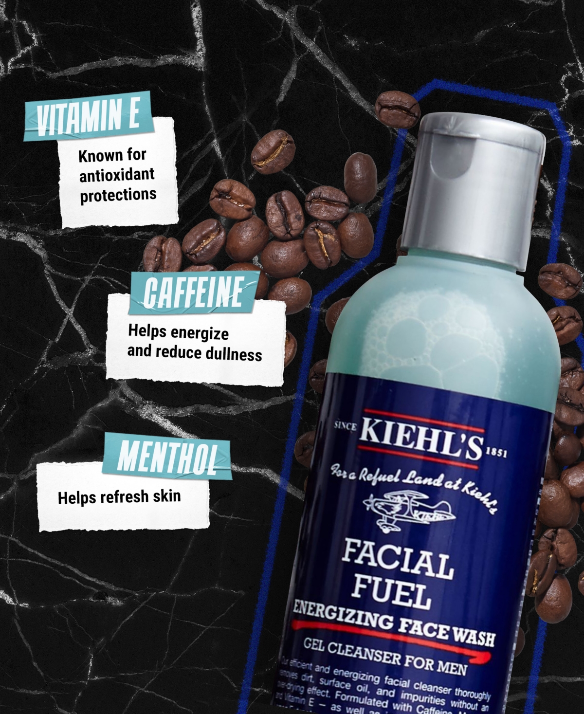 Kiehl's Since 1851 Facial Fuel Energizing Face Wash, 16.9 oz