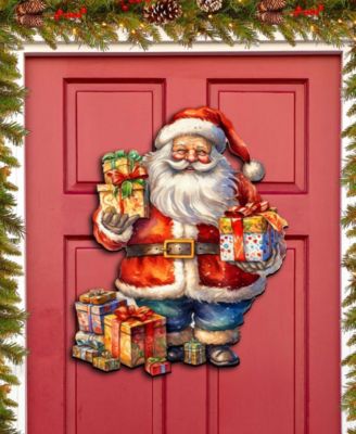 Merry Delivery Christmas Wooden Door Hanger Door Decor G. DeBrekht