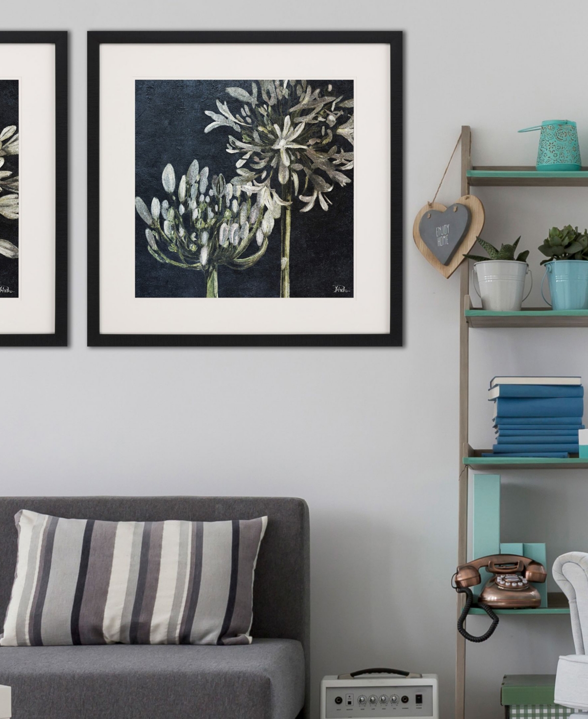 Paragon Picture Gallery Midnight Lilies Ii Framed Art In Black