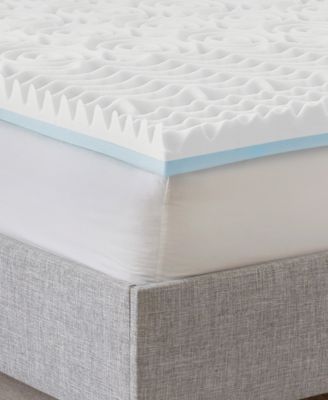 3" Reversible Dual Sided Memory Foam Mattress Topper, California King