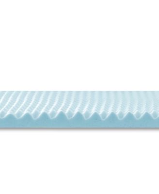 2.5" Gel-Infused Convoluted Memory Foam Mattress Topper, Full