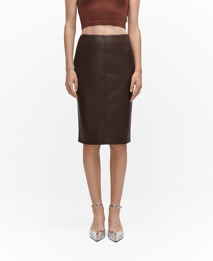 Leather pencil skirt macy's shop
