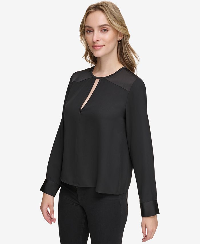 ACEWIN Keyhole Detail Cotton T-Shirt (Size S-L) 110309 main image 0