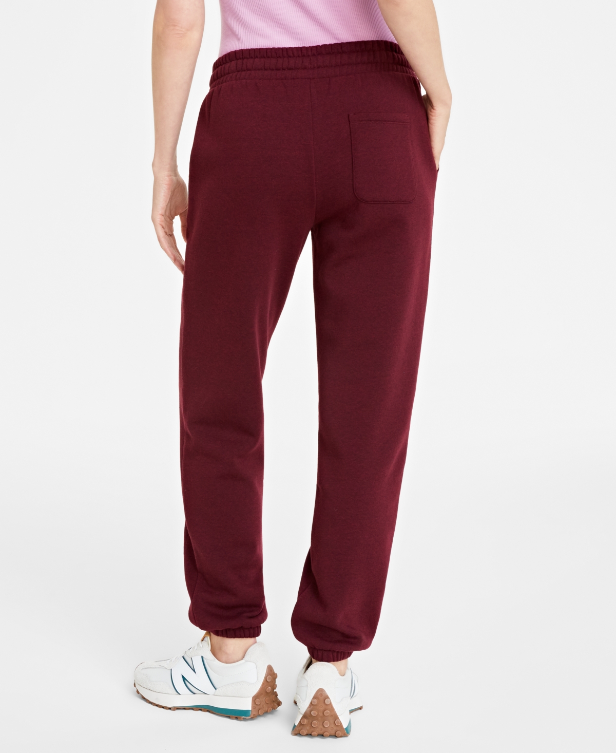 Shop On 34th Women's Heathered Fleece Jogger Pants, Created For Macy's In Blue Lagoon