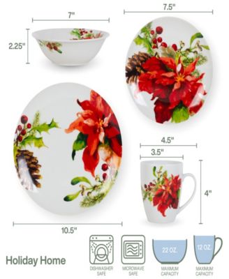 Holiday Home 32-pc Dinnerware Set, Service for 8