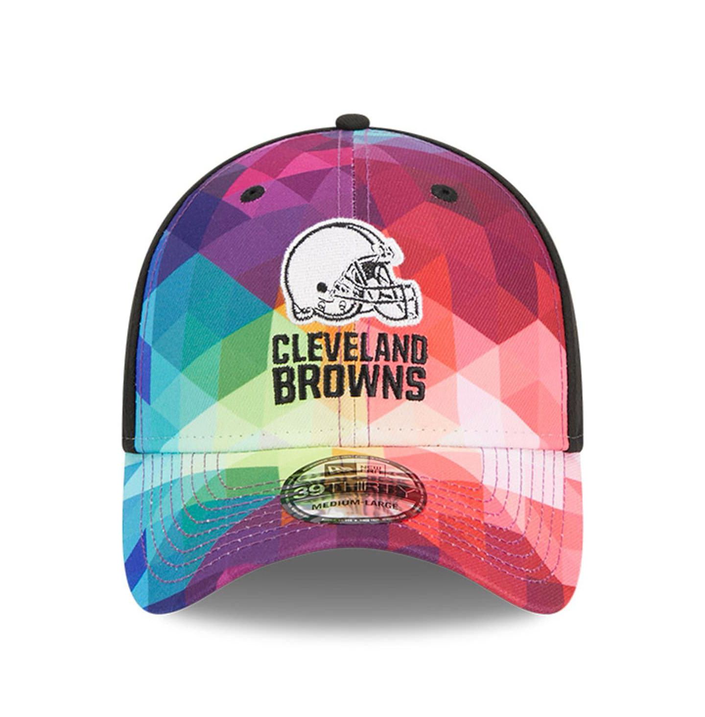 Кепка New Era Multicolor, Black Cleveland Browns 2023 NFL Crucial Catch 39THIRTY Flex Hat — фото 2