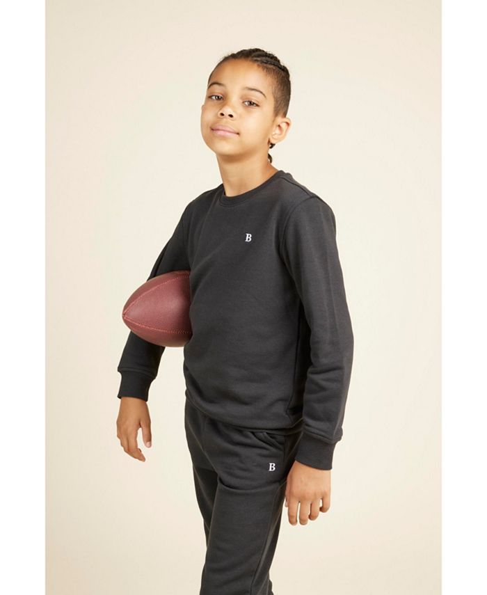 Brooks Brothers Big Boys Long Sleeve Crewneck Fleece Sweatshirt