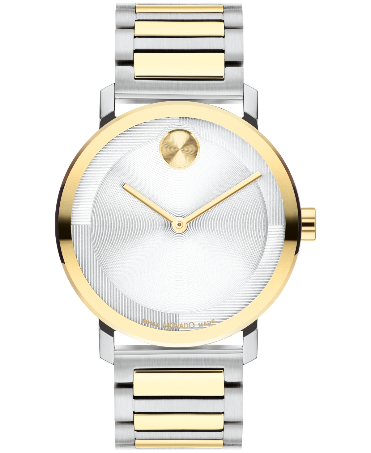 Movado Men's Bold Evolution 2.0 Swiss Quartz Two-tone Stainless Steel Watch 40mm In Two Tone Silver