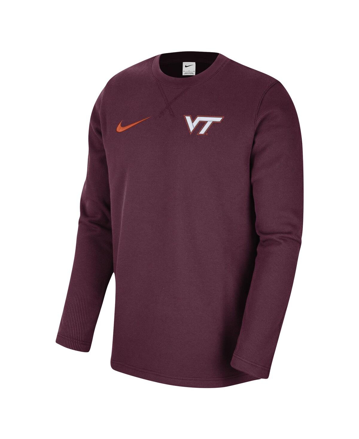 Shop Nike Men's  Maroon Virginia Tech Hokies Pullover Sweatshirt
