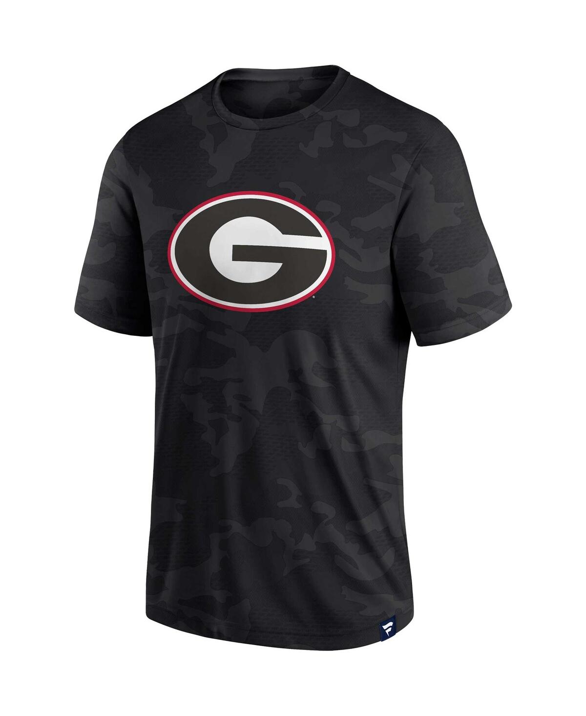 Men's FanaticsGeorgia Bulldogs Camo Logo T-shirt - Black