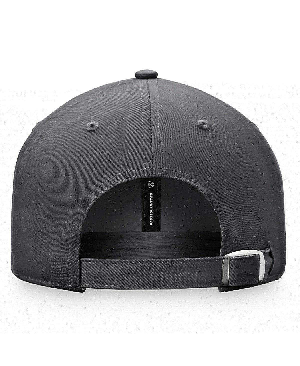Shop Top Of The World Men's  Charcoal Grambling Tigers Slice Adjustable Hat