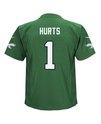 Preschool Boys and Girls Jalen Hurts Kelly Green Philadelphia Eagles Alternate Game Jersey