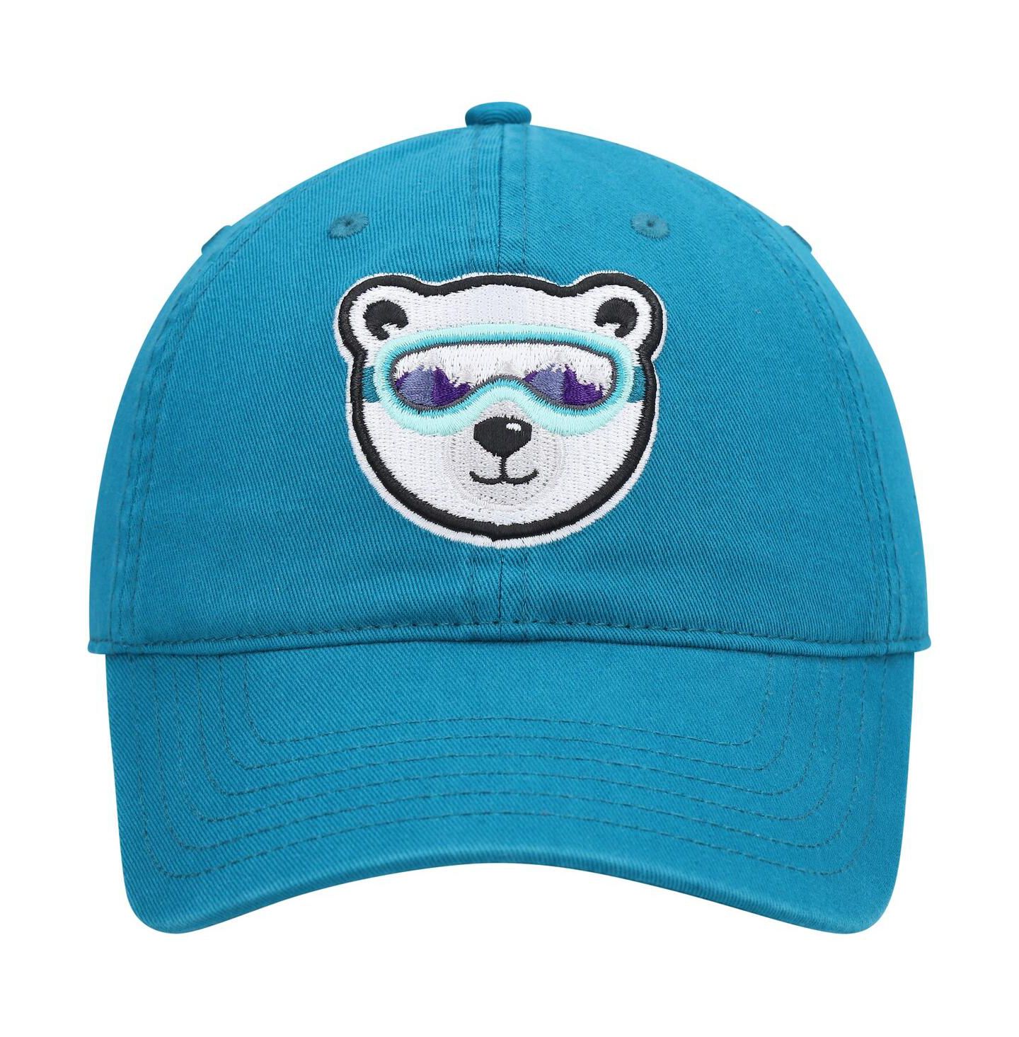 Мужская кепка Explore Blue Polar Bear Dad Adjustable Hat — фото 2