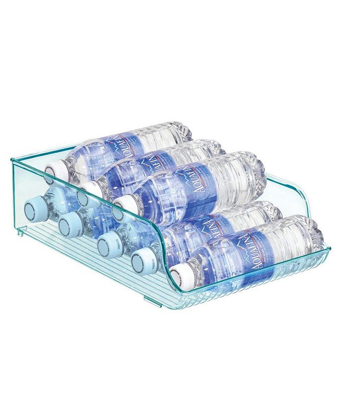 mDesign Plastic Water Bottle Tray Storage Rack and Dispenser - Macy's