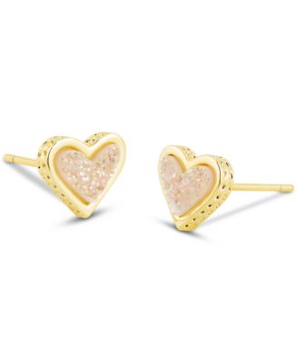 Kendra Scott - Gold-Tone Framed Ari Heart Stud Earrings