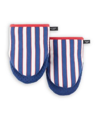 Botanical Stripe Mini Oven Mitt 2-Pack Set, 5.5" x 8"