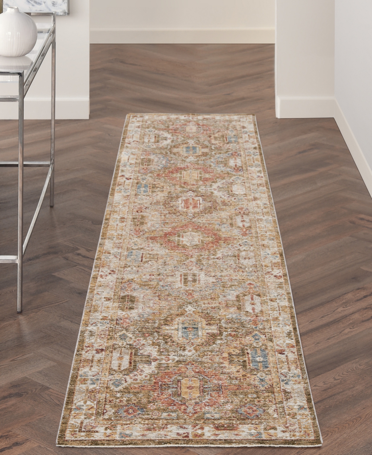 Nourison Home Sahar SHR01 2'3" x 10'2" Runner Area Rug