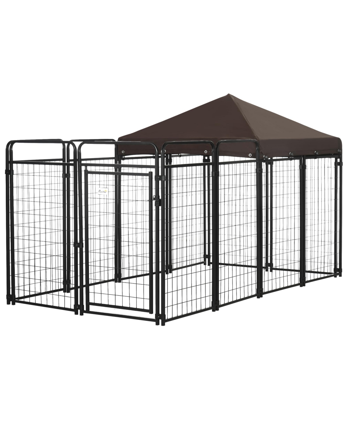 Dog Kennel Outdoor for Large and Medium Dogs, 9.3' x 4.6' x 5.2' - Black