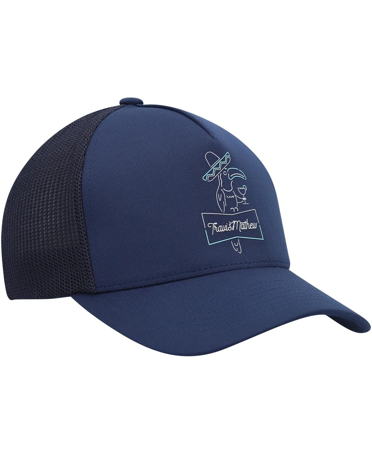 Shop Travis Mathew Men's  Navy Morelia Trucker Adjustable Hat