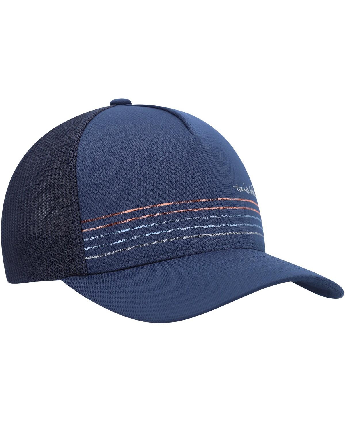 Shop Travis Mathew Men's  Navy Buenos Dias Trucker Adjustable Hat
