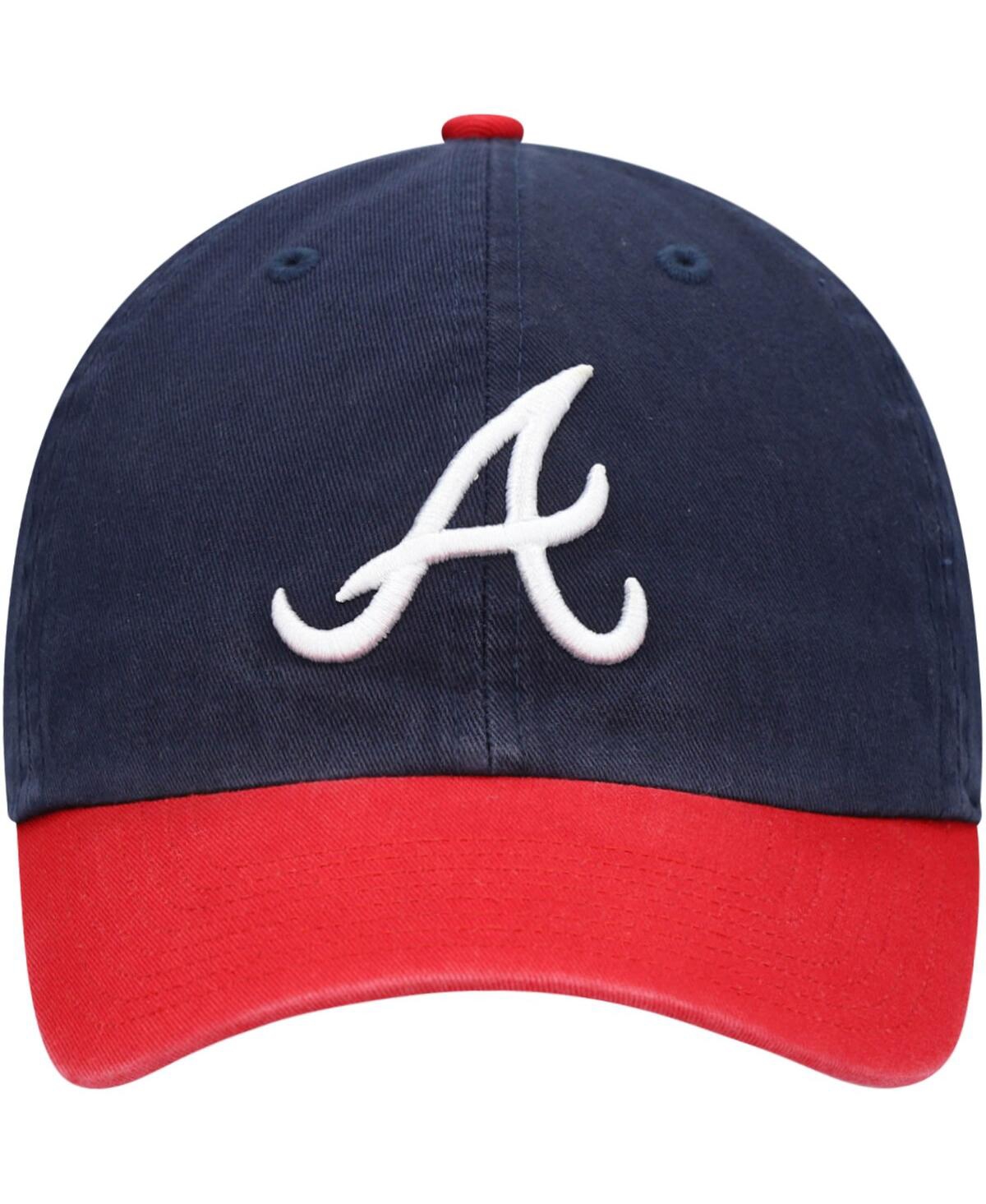 Men's '47 BrandAtlanta Braves Clean Up Adjustable Hat - Navy