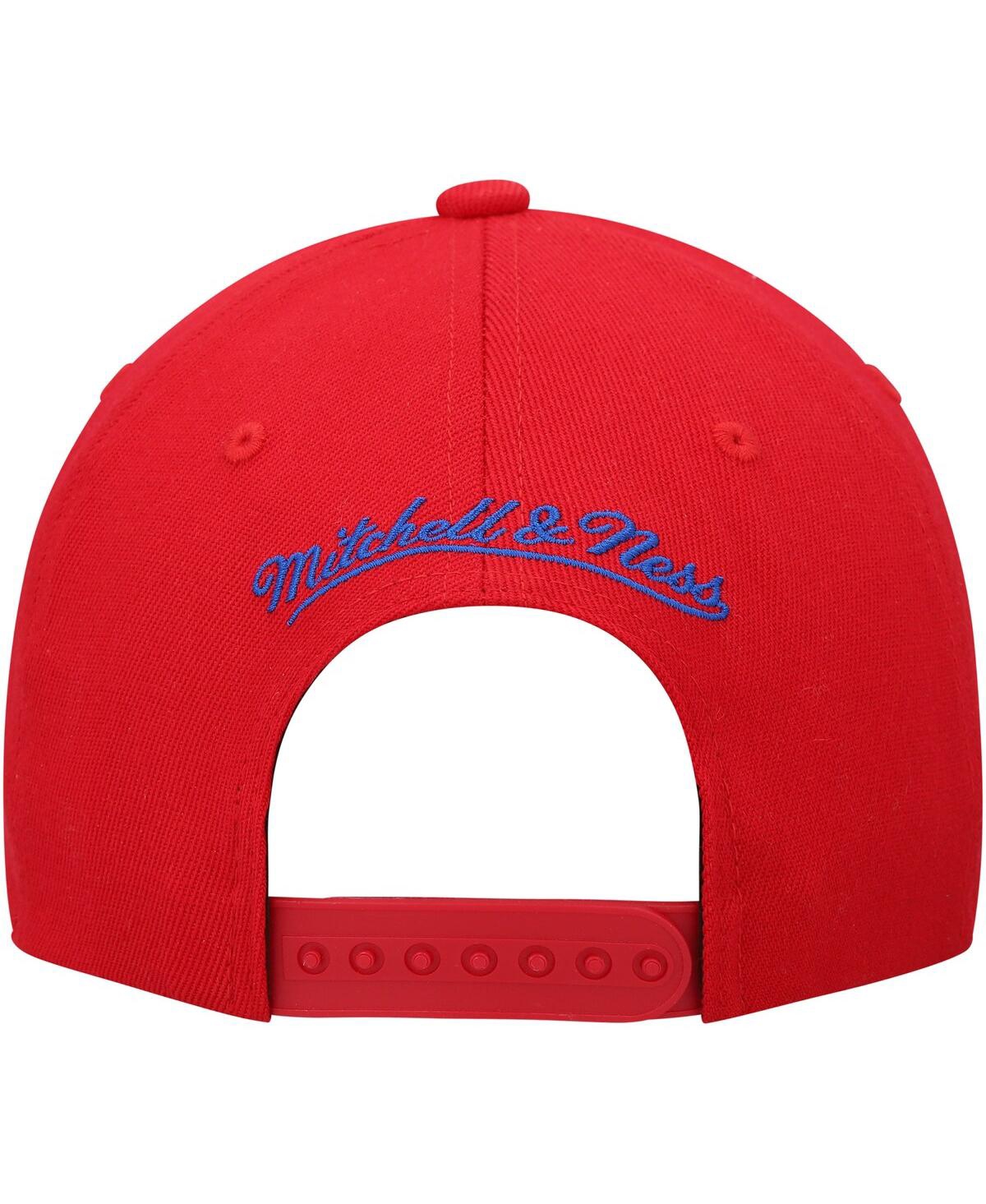 Mitchell & Ness Men's  Red, Royal La Clippers Mvp Team Two-tone 2.0 Stretch-snapback Hat In Red,royal