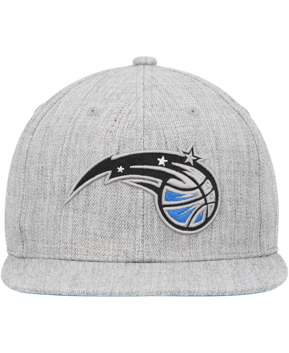 Men's Mitchell & NessOrlando Magic Hardwood Classics 2.0 Snapback Hat - Heather Gray