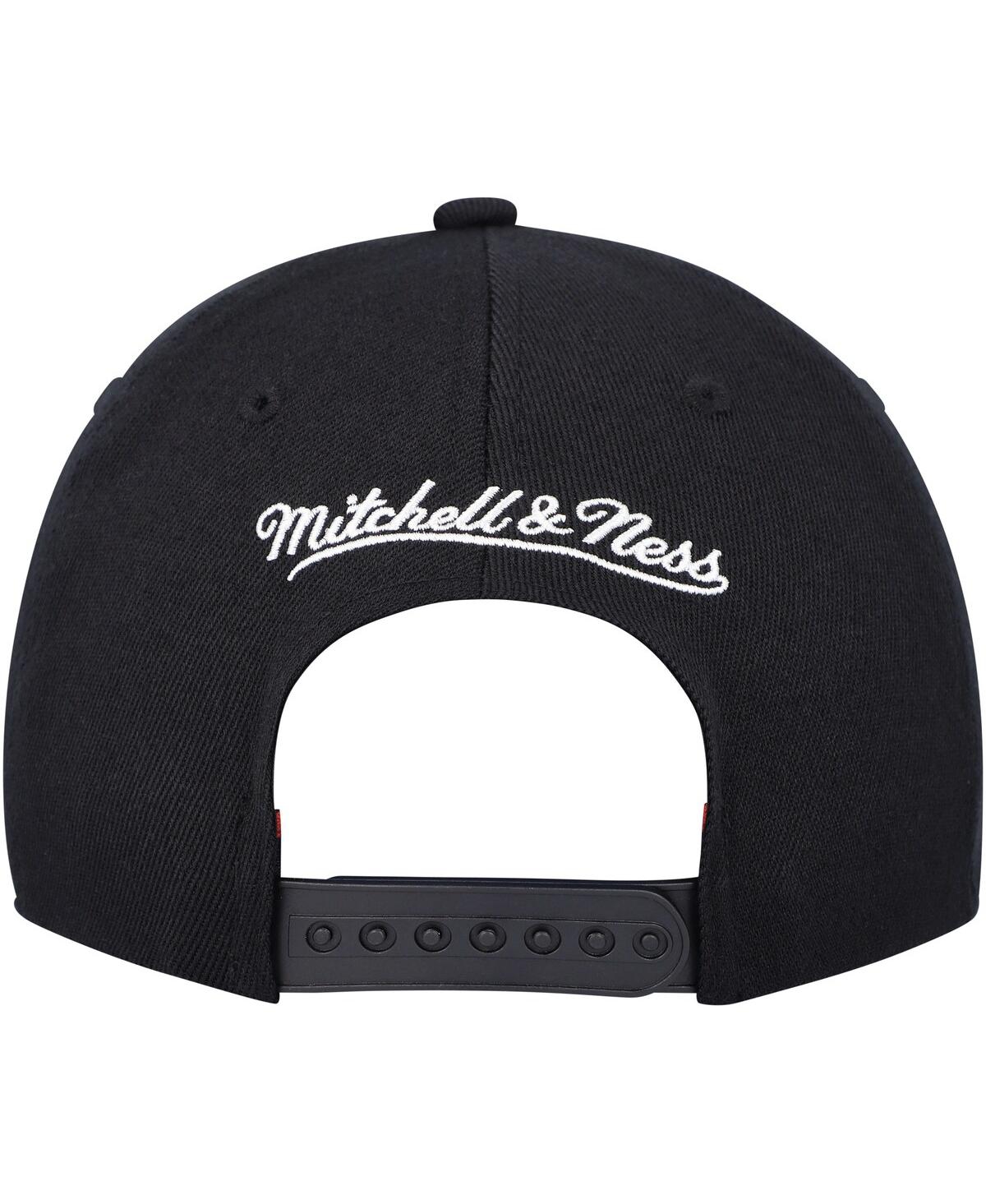 Mitchell & Ness Men's  Black Toronto Raptors Mvp Team Script 2.0 Stretch Snapback Hat In Black