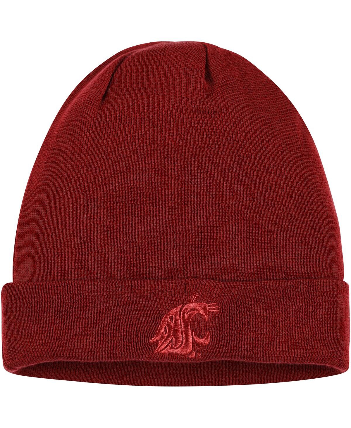 Nike Men's  Crimson Washington State Cougars Tonal Cuffed Knit Hat
