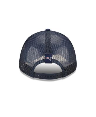 Women's  Navy New England Patriots Team Trucker 9FORTY Snapback Hat