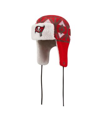 Men's New Era Red Tampa Bay Buccaneers Knit Trapper Hat - Macy's