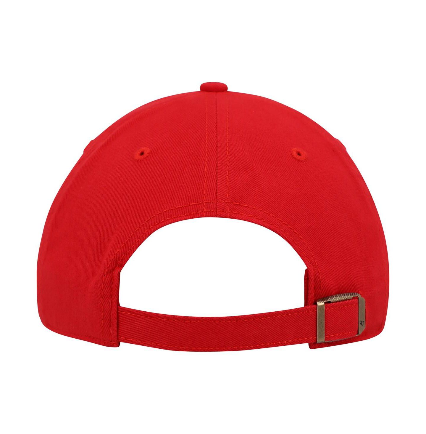 Женская кепка '47 Brand Red Calgary Flames Team Miata Clean Up Adjustable Hat — фото 2