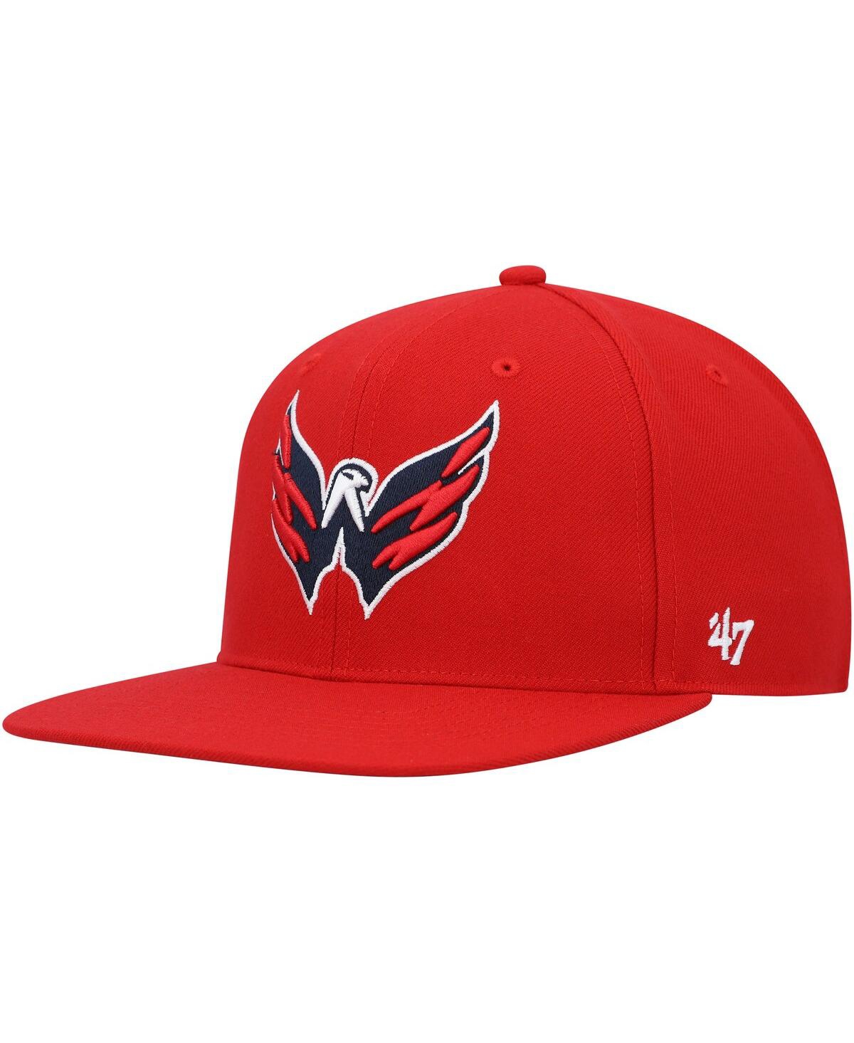47 Brand Men's Red Washington Capitals Legend Mvp Adjustable Hat In Red