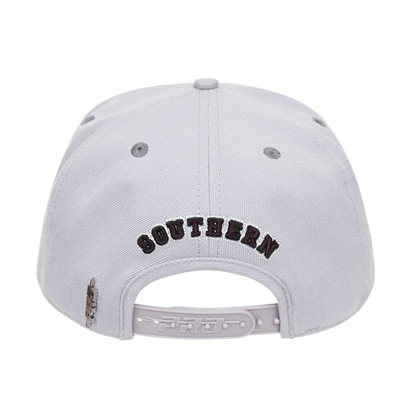 Мужская кепка Pro Standard Gray Texas Southern Tigers Evergreen Southern Snapback Hat — фото 4